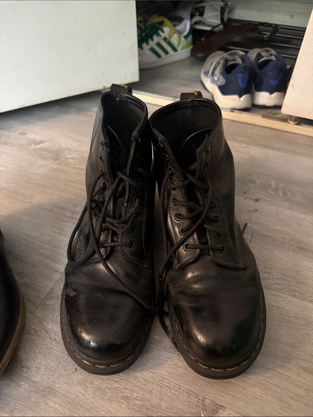 Dr. Martens Black Leather Lace-Up Ankle Boots